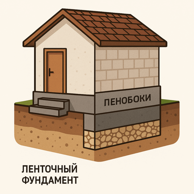 Фундамент для бани из пеноблоков: какой выбрать и как построить
