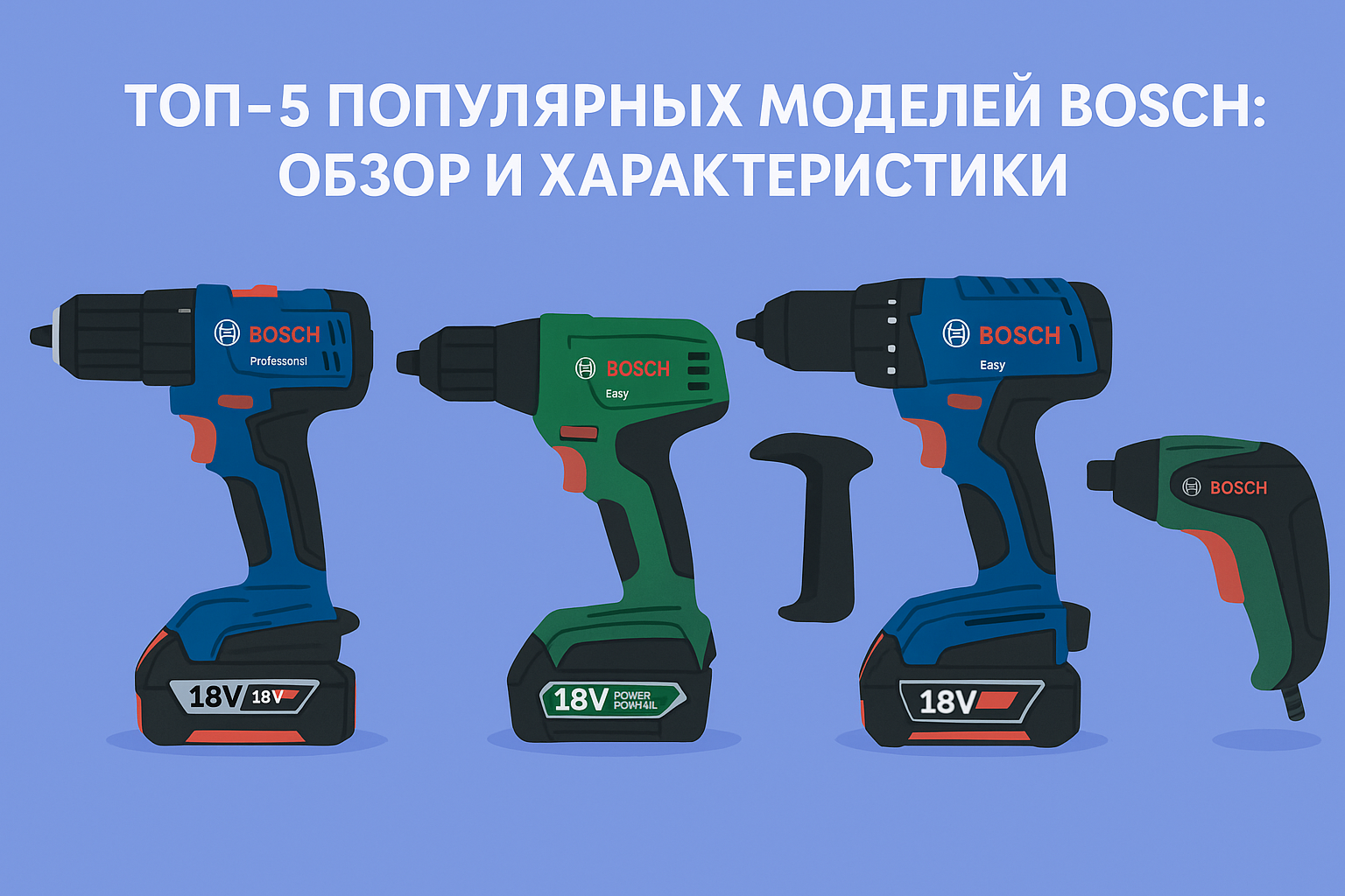 Как выбрать лучший шуруповерт Bosch