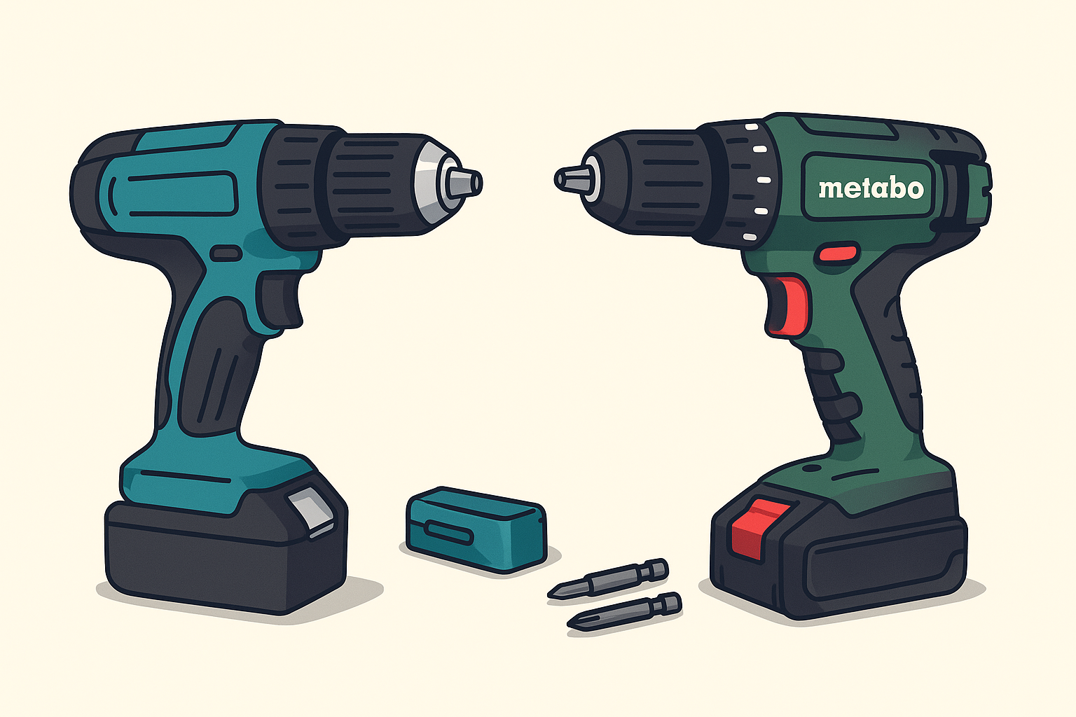 Сравнение шуруповёртов Makita и Metabo