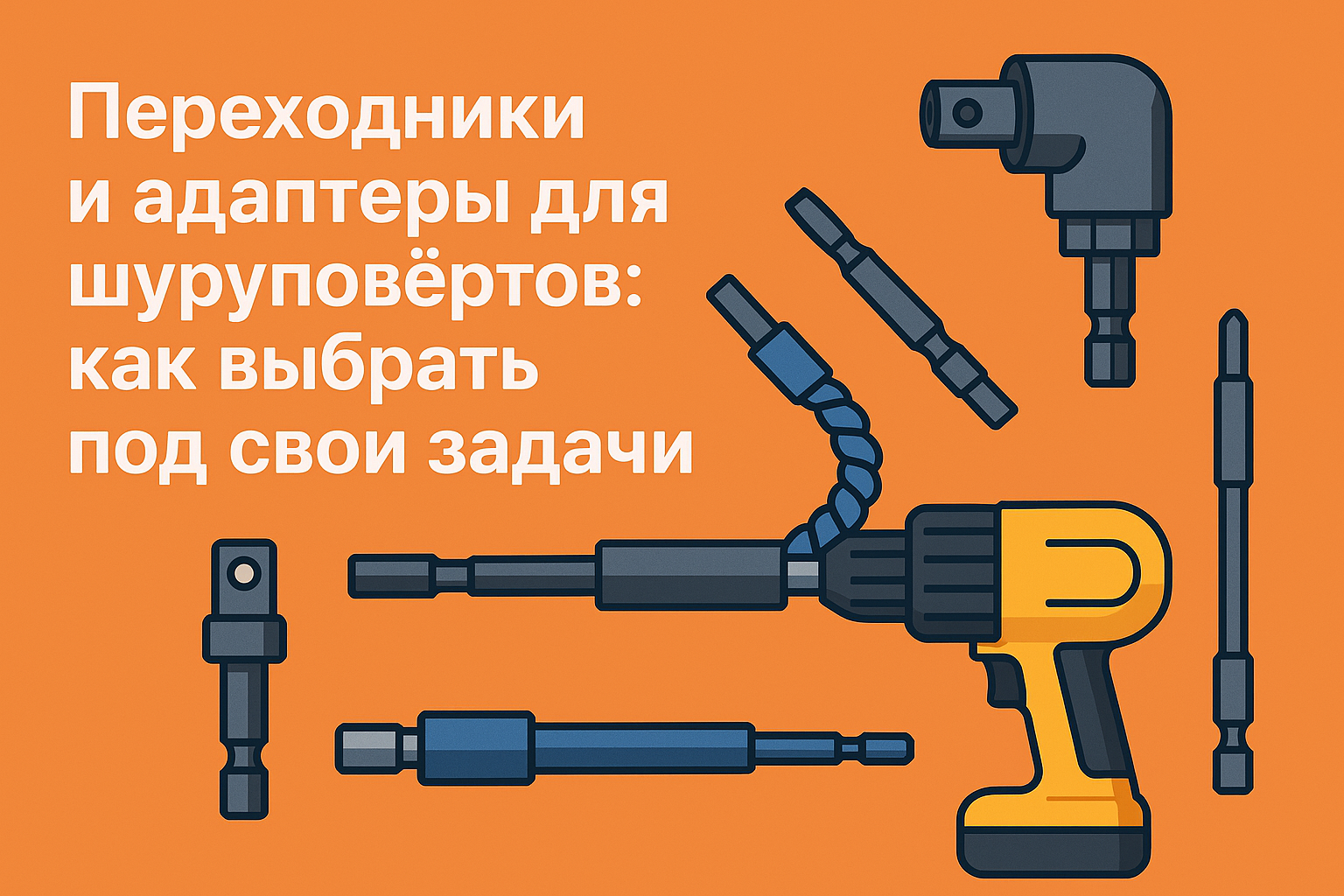 Переходники и адаптеры для шуруповёртов